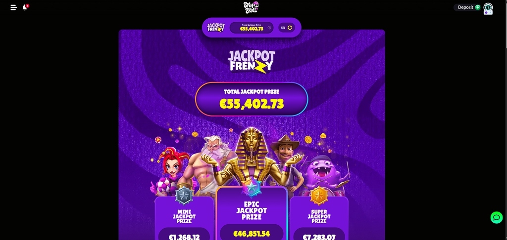 SpinSkull Jackpot Frenzy prize pool